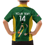 Custom Australia Basketball Family Matching Mermaid Dress and Hawaiian Shirt Go Champions Aussie Boomers National Color