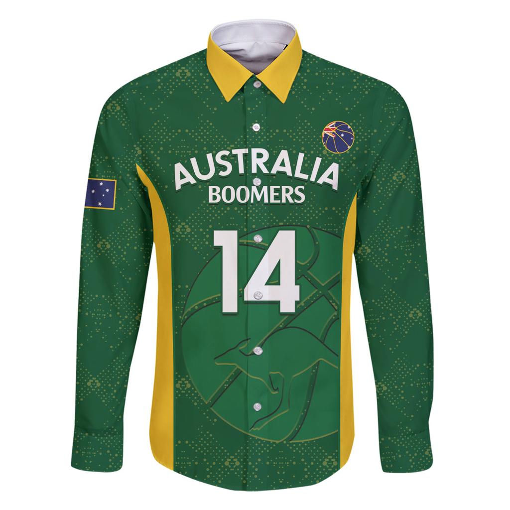 Custom Australia Basketball Family Matching Tank Maxi Dress and Hawaiian Shirt Go Champions Aussie Boomers National Color