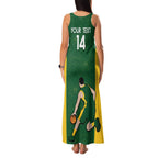 Custom Australia Basketball Family Matching Tank Maxi Dress and Hawaiian Shirt Go Champions Aussie Boomers National Color