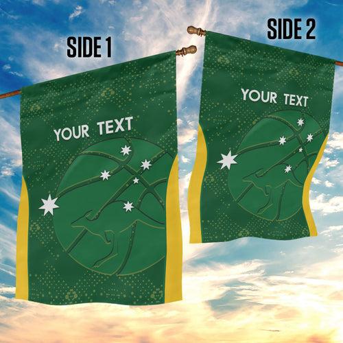 Custom Australia Basketball Garden Flag Go Champions Aussie Boomers National Color