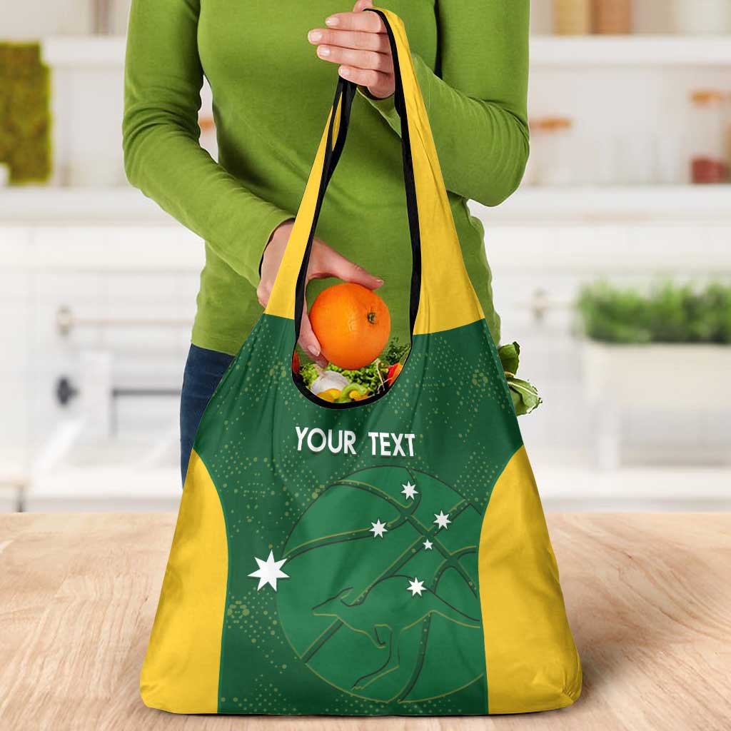 Custom Australia Basketball Grocery Bag Go Champions Aussie Boomers National Color