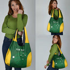 Custom Australia Basketball Grocery Bag Go Champions Aussie Boomers National Color