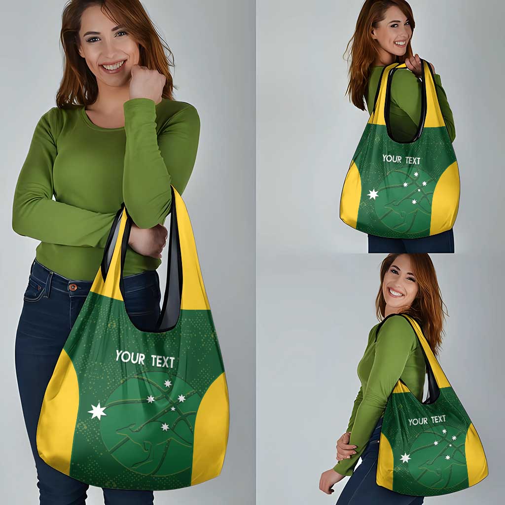 Custom Australia Basketball Grocery Bag Go Champions Aussie Boomers National Color