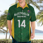 Custom Australia Basketball Hawaiian Shirt Go Champions Aussie Boomers National Color