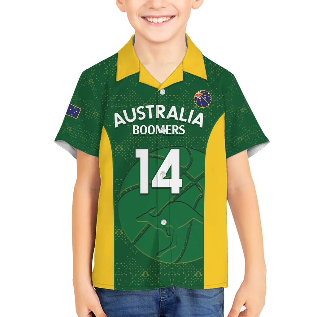Custom Australia Basketball Hawaiian Shirt Go Champions Aussie Boomers National Color