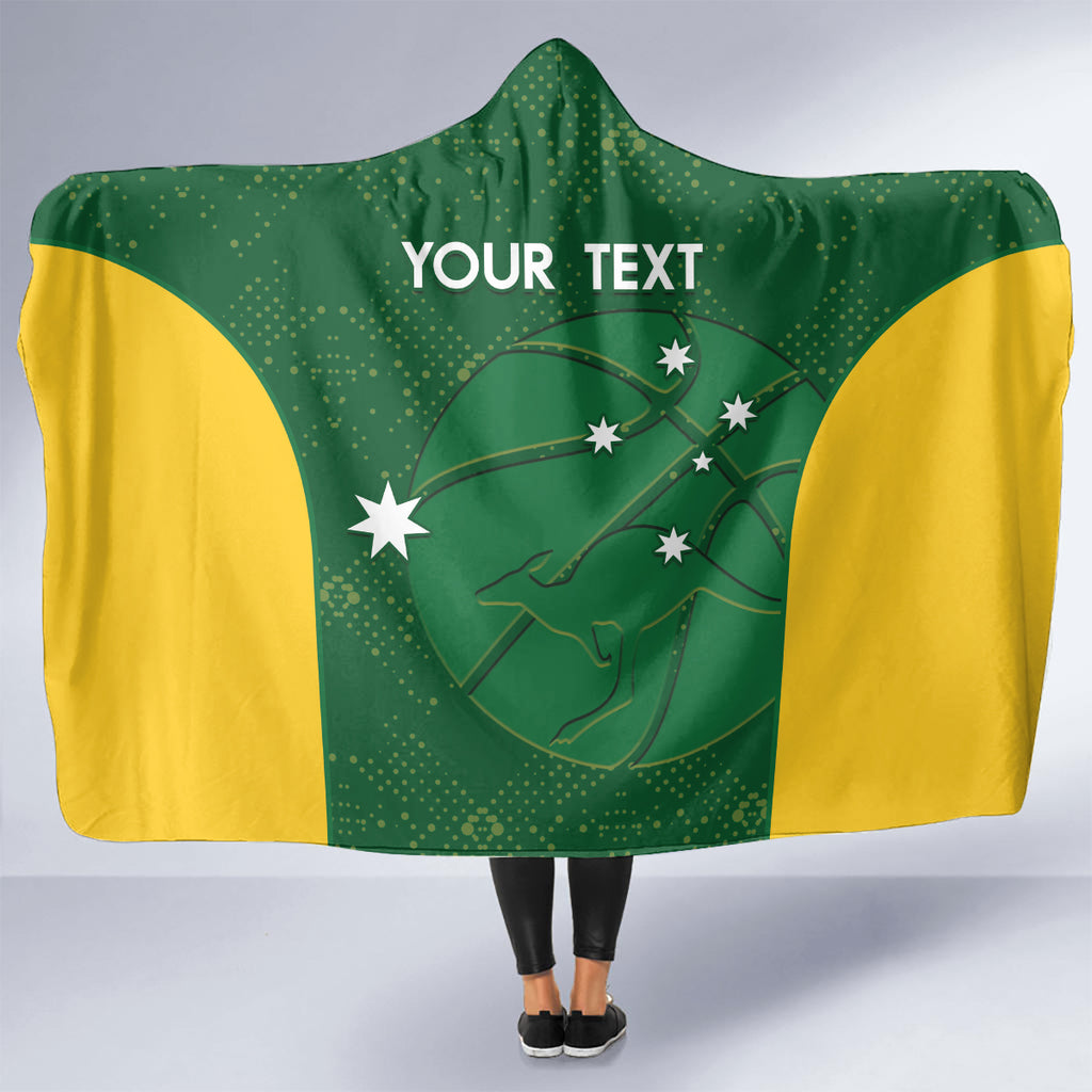 Custom Australia Basketball Hooded Blanket Go Champions Aussie Boomers National Color
