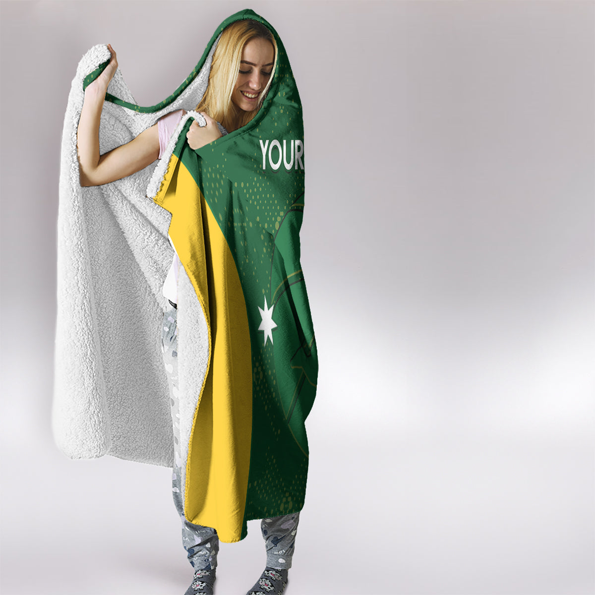 Custom Australia Basketball Hooded Blanket Go Champions Aussie Boomers National Color