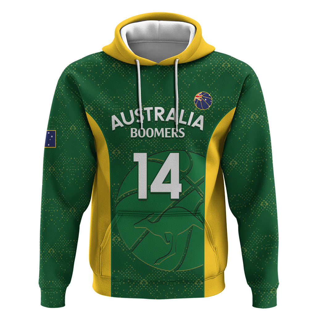 Custom Australia Basketball Hoodie Go Champions Aussie Boomers National Color