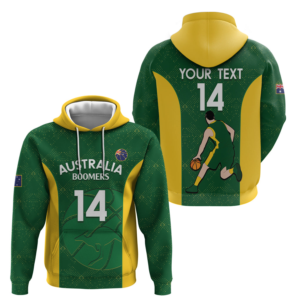 Custom Australia Basketball Hoodie Go Champions Aussie Boomers National Color