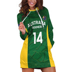 Custom Australia Basketball Hoodie Dress Go Champions Aussie Boomers National Color