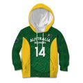 Custom Australia Basketball Kid Hoodie Go Champions Aussie Boomers National Color