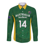 Custom Australia Basketball Long Sleeve Button Shirt Go Champions Aussie Boomers National Color