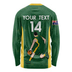 Custom Australia Basketball Long Sleeve Shirt Go Champions Aussie Boomers National Color