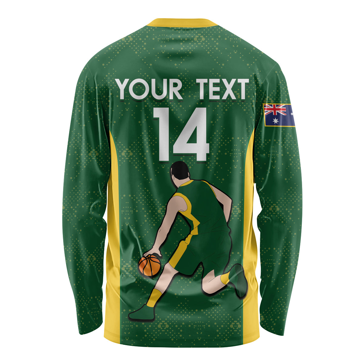 Custom Australia Basketball Long Sleeve Shirt Go Champions Aussie Boomers National Color