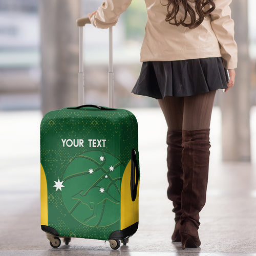 Custom Australia Basketball Luggage Cover Go Champions Aussie Boomers National Color
