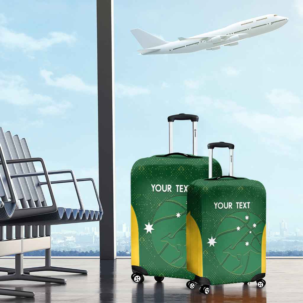 Custom Australia Basketball Luggage Cover Go Champions Aussie Boomers National Color