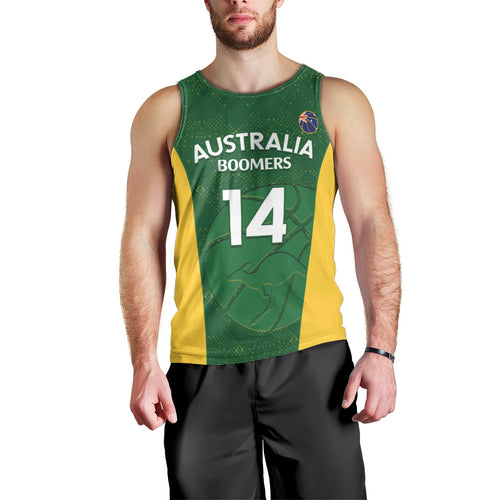 Custom Australia Basketball Men Tank Top Go Champions Aussie Boomers National Color