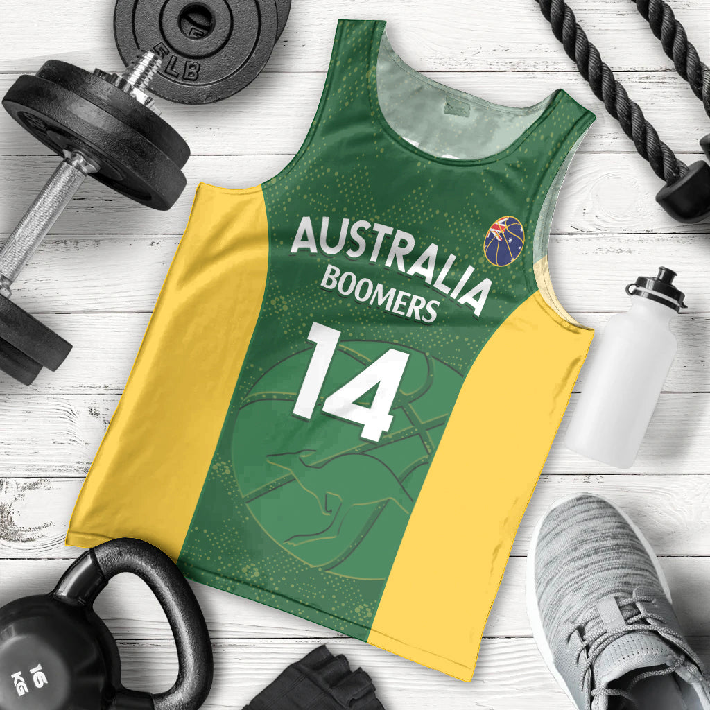 Custom Australia Basketball Men Tank Top Go Champions Aussie Boomers National Color