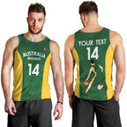 Custom Australia Basketball Men Tank Top Go Champions Aussie Boomers National Color
