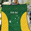 Custom Australia Basketball Quilt Go Champions Aussie Boomers National Color