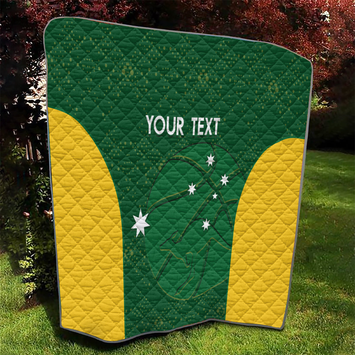 Custom Australia Basketball Quilt Go Champions Aussie Boomers National Color