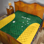 Custom Australia Basketball Quilt Go Champions Aussie Boomers National Color