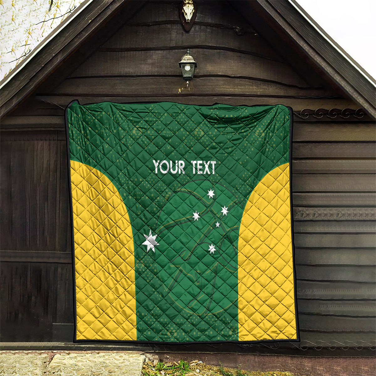 Custom Australia Basketball Quilt Go Champions Aussie Boomers National Color