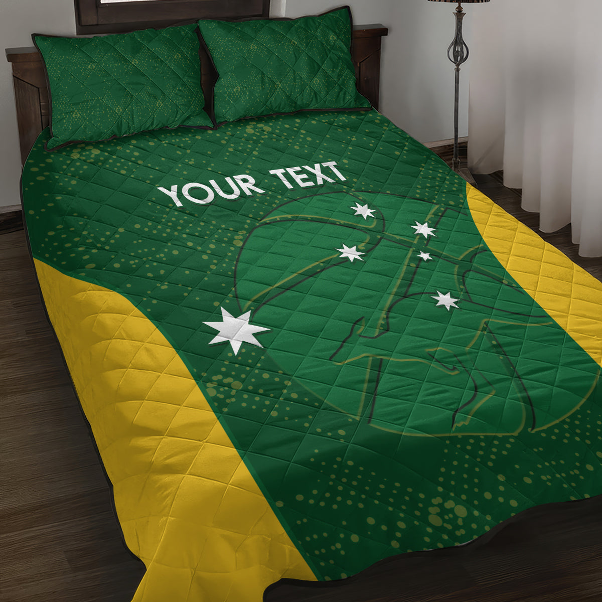 Custom Australia Basketball Quilt Bed Set Go Champions Aussie Boomers National Color