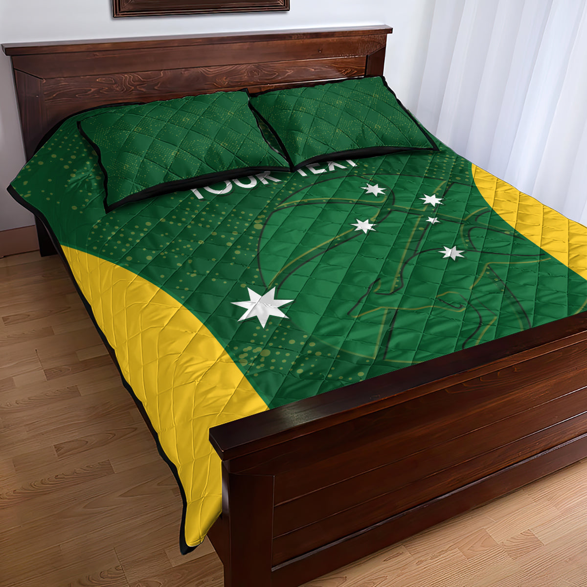 Custom Australia Basketball Quilt Bed Set Go Champions Aussie Boomers National Color