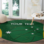 Custom Australia Basketball Round Carpet Go Champions Aussie Boomers National Color