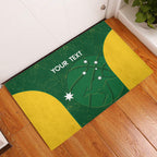 Custom Australia Basketball Rubber Doormat Go Champions Aussie Boomers National Color