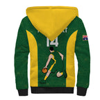 Custom Australia Basketball Sherpa Hoodie Go Champions Aussie Boomers National Color