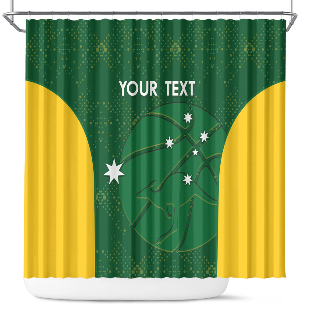Custom Australia Basketball Shower Curtain Go Champions Aussie Boomers National Color