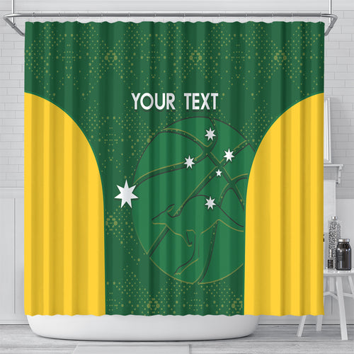 Custom Australia Basketball Shower Curtain Go Champions Aussie Boomers National Color