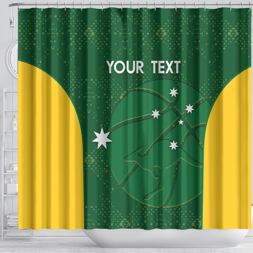 Custom Australia Basketball Shower Curtain Go Champions Aussie Boomers National Color