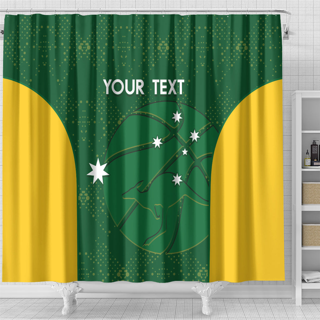 Custom Australia Basketball Shower Curtain Go Champions Aussie Boomers National Color