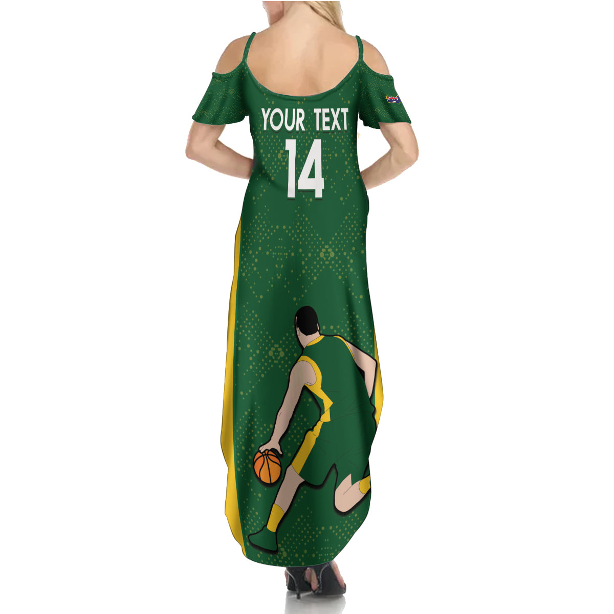 Custom Australia Basketball Summer Maxi Dress Go Champions Aussie Boomers National Color