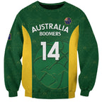 Custom Australia Basketball Sweatshirt Go Champions Aussie Boomers National Color