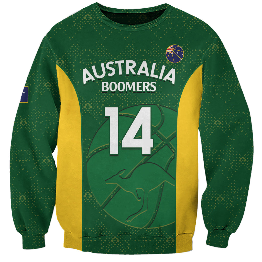 Custom Australia Basketball Sweatshirt Go Champions Aussie Boomers National Color