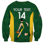 Custom Australia Basketball Sweatshirt Go Champions Aussie Boomers National Color