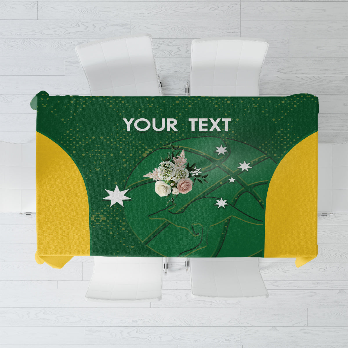 Custom Australia Basketball Tablecloth Go Champions Aussie Boomers National Color