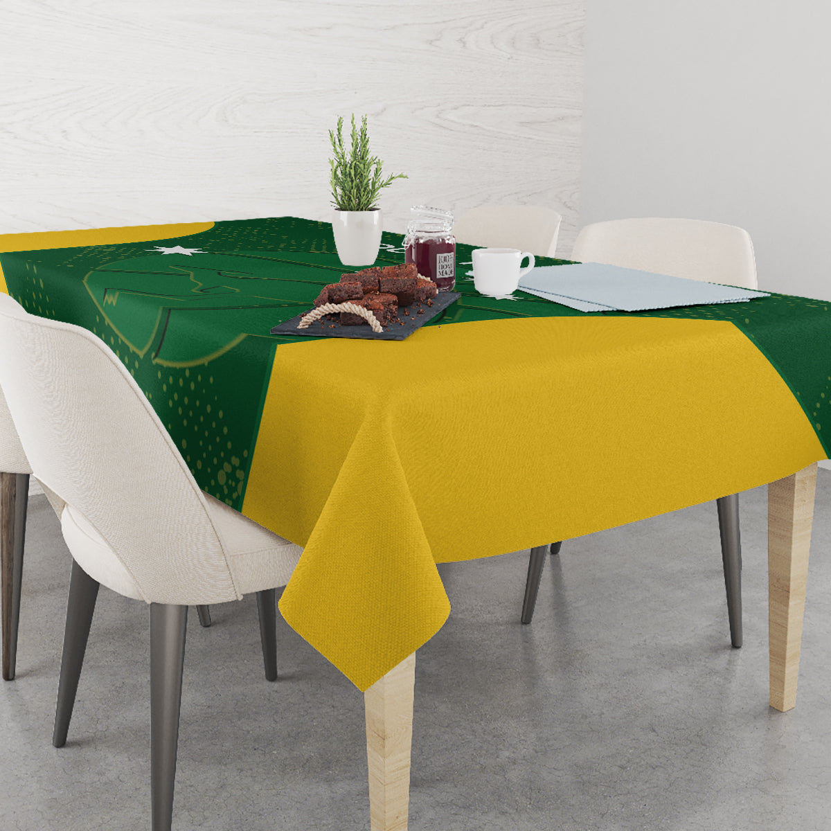 Custom Australia Basketball Tablecloth Go Champions Aussie Boomers National Color