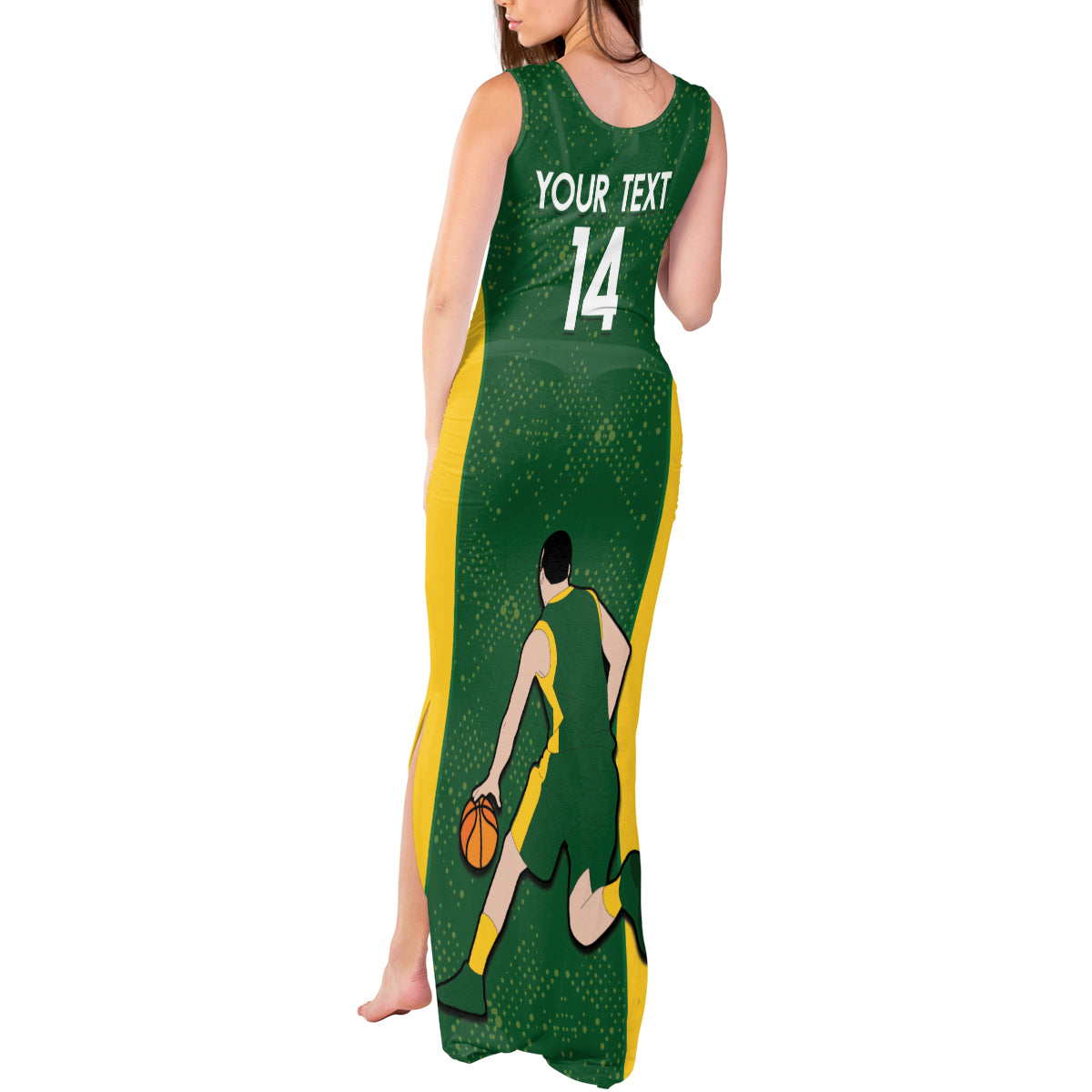 Custom Australia Basketball Tank Maxi Dress Go Champions Aussie Boomers National Color