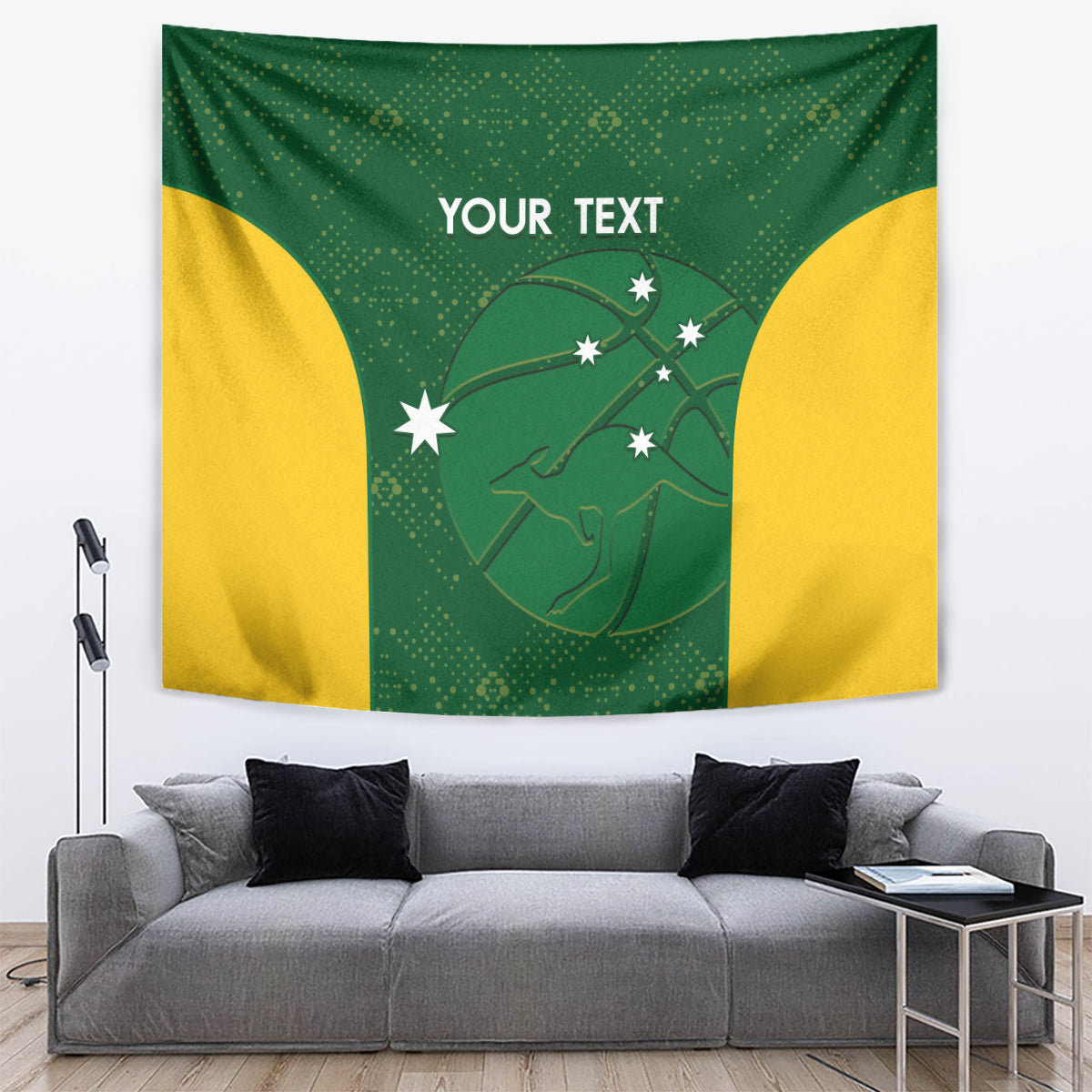 Custom Australia Basketball Tapestry Go Champions Aussie Boomers National Color