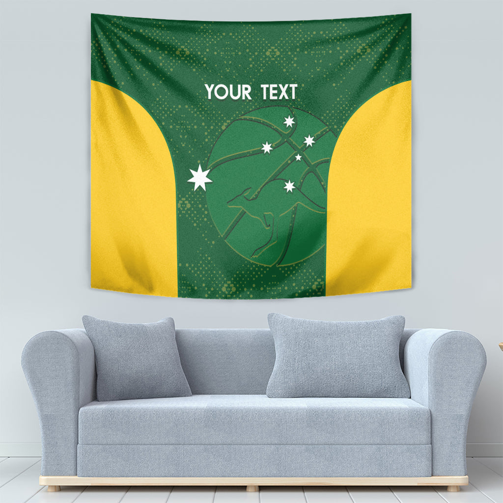 Custom Australia Basketball Tapestry Go Champions Aussie Boomers National Color