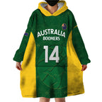 Custom Australia Basketball Wearable Blanket Hoodie Go Champions Aussie Boomers National Color