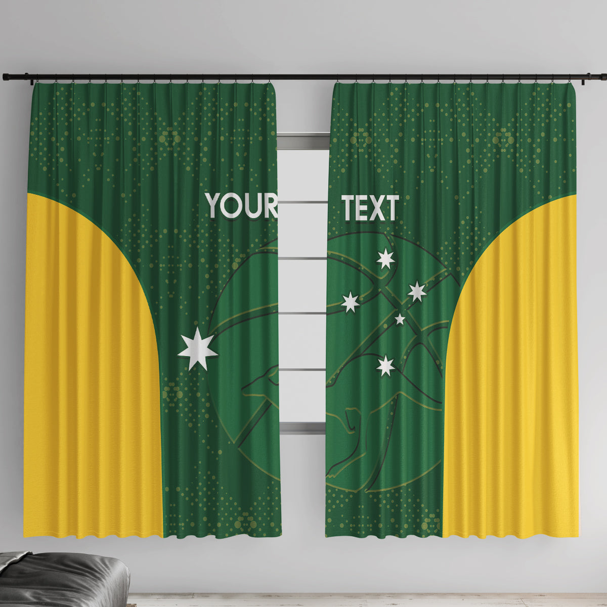 Custom Australia Basketball Window Curtain Go Champions Aussie Boomers National Color