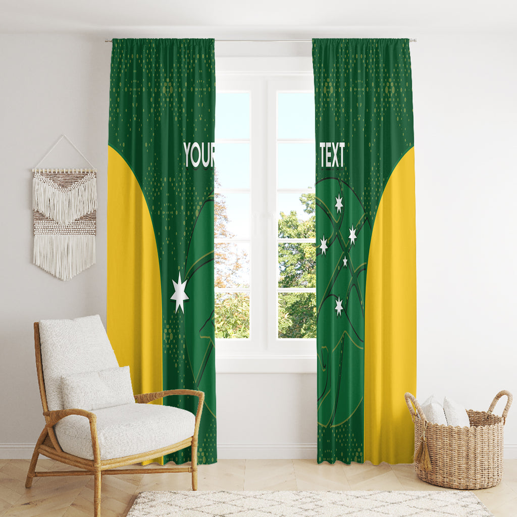 Custom Australia Basketball Window Curtain Go Champions Aussie Boomers National Color