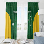 Custom Australia Basketball Window Curtain Go Champions Aussie Boomers National Color