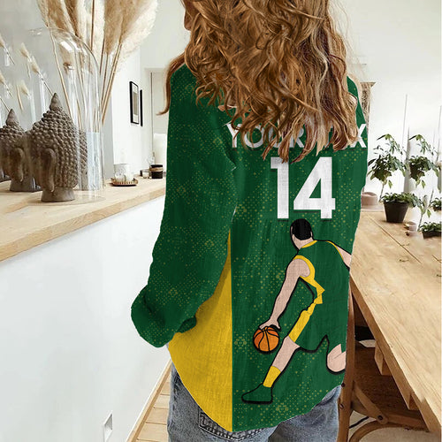 Custom Australia Basketball Women Casual Shirt Go Champions Aussie Boomers National Color